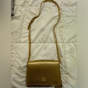 Tory Burch gold crossbody